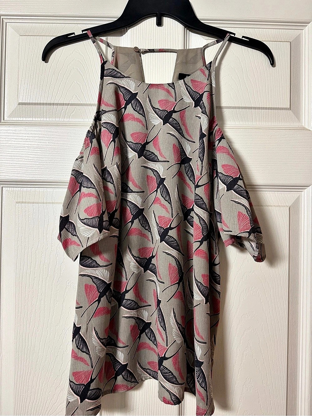 APT.9 Floral Mini Dress in Gray & Pink Size Large